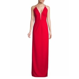 Aidan Mattox Cutout Gown